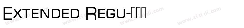 Extended Regu字体转换